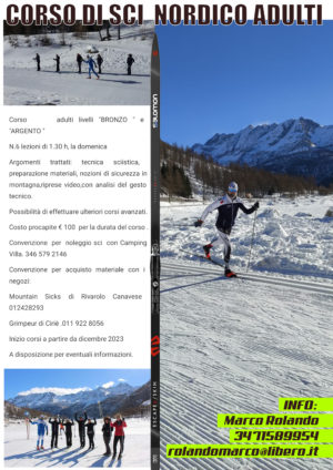 Corso sci nordico per adulti - Ceresole Reale