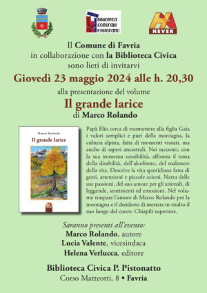 Marco Rolando il grande larice - Favria Canavese